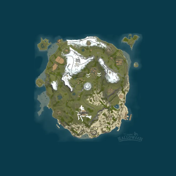 Map of [AU] HoodRust 2x | Solo/Duo/Trio | Halloween Wipe|Custom Events
