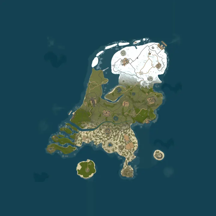 Map of DEADFALL | COMING SOON | 5x PvE Zombies | Under construction