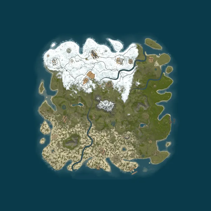 Map of Rust Gaming Nation | Achievement Unlock | PvE