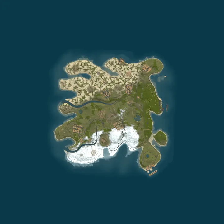Map of A Shockbyte Rust Server
