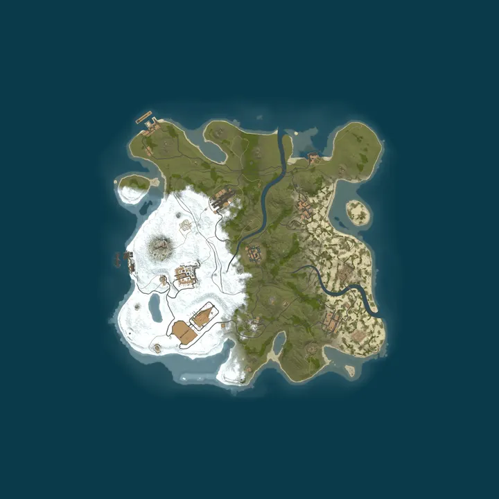 Map of AceRust.com 3x Solo/Duo/Trio|LootX3| JUST FULLWIPED