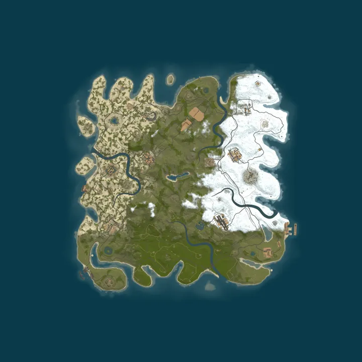 Map of VERTY RUST - x10 | NOLIMIT | PVP |