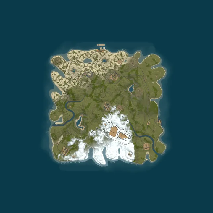 Map of SaltyWetClam Solo Duo [EU] 2x Monthly Wipe (Noob Friendly)