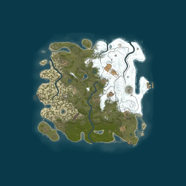 Map of 1Rust | Wipe 28.10 | Classic | No P2W | F7 Reports