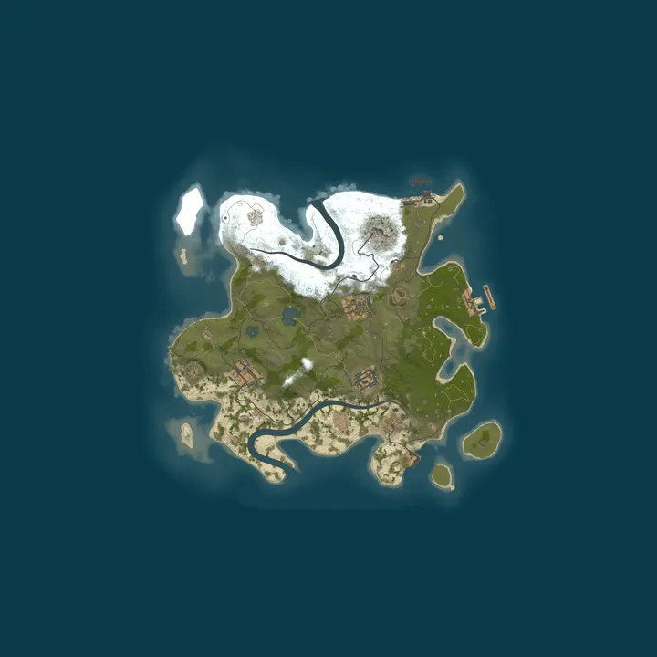 Map of RUST Public Server