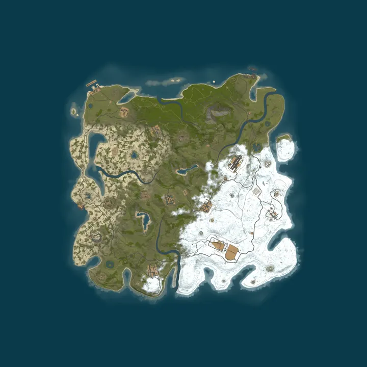 Map of Pine Hosting - Rust Server