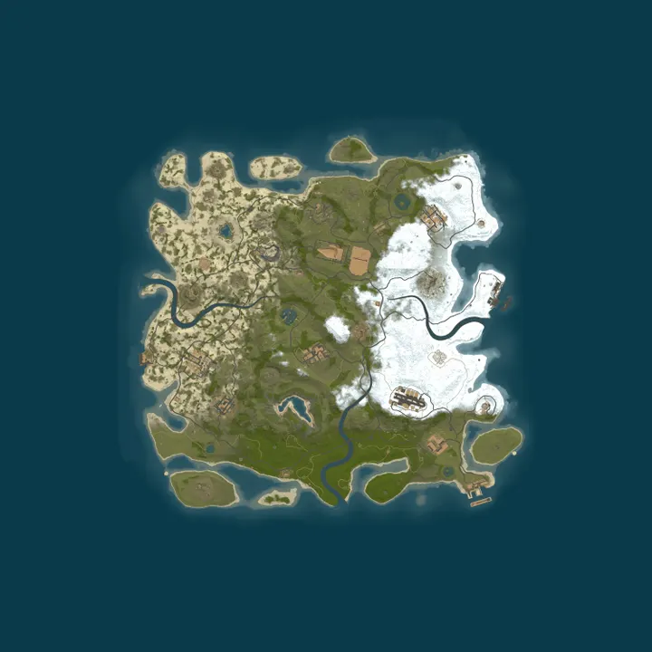 Map of Rust Server